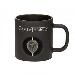 Game of Thrones 3D Rotating Lannister Black Mug Bardak