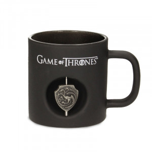 Game of Thrones 3D Rotating Targaryen Black Mug Bardak