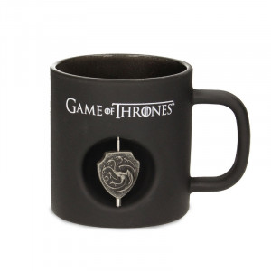  Game of Thrones 3D Rotating Targaryen Black Mug Bardak