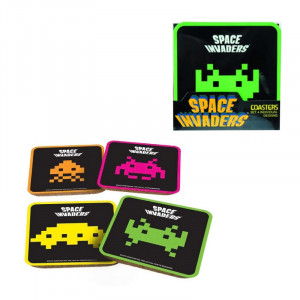 Space Invaders Coasters Set Bardak Altlığı