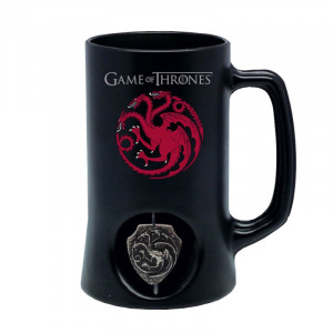  Game of Thrones 3D Rotating Targaryen Black Stein Bardak