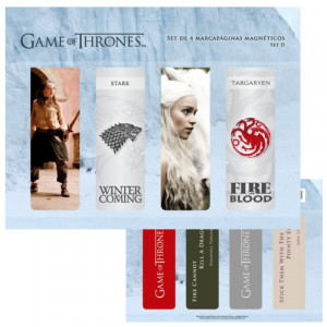  Game of Thrones Magnetic Bookmark Set D Manyetik Kitap Ayracı