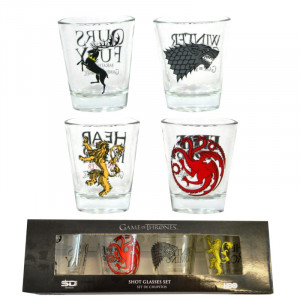  Game of Thrones Shot Glasses Set of 4 Mini Bardak Seti