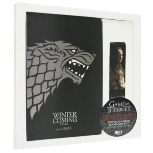  Game of Thrones Notebook & Bookmark Set Stark Defter