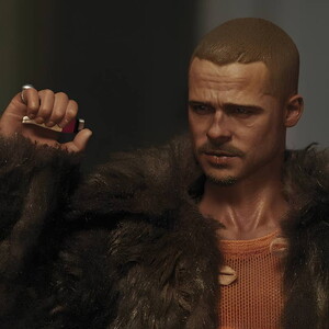  Fight Club 1999 Fur Coat Version Sixth Scale Figure