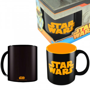  Star Wars: Orange Black Logo Ceramic Mug Bardak