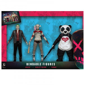  Suicide Squad: 3 Pack Bendable Figure Box Set