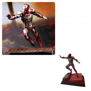 Iron Man 3 Mark 42 Battlefield Collection Figure