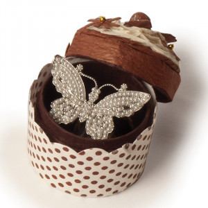 Mini Cupcake Hediye Kutusu Çikolatalı/Kahverengi