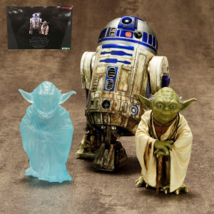  Star Wars: Yoda & R2-D2 Dagobah Artfx+ Statue