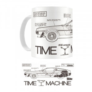  Back To The Future Time Machine Mug Kupa Bardak