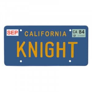 Knight Rider KITT Kara Şimşek Araba Plakası