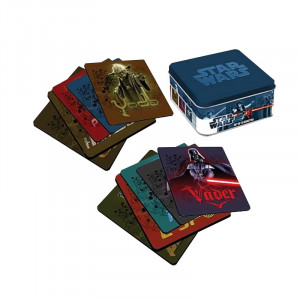  Star Wars Coasters with Tin Box Bardak Altlığı Seti