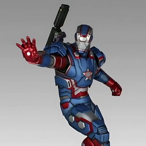 Iron Man 3 Iron Patriot 1/4 Scale Statue
