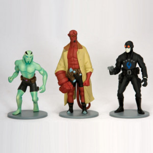  Hellboy Art 3 Pieces PVC Set Hellboy 3lü Figür Seti